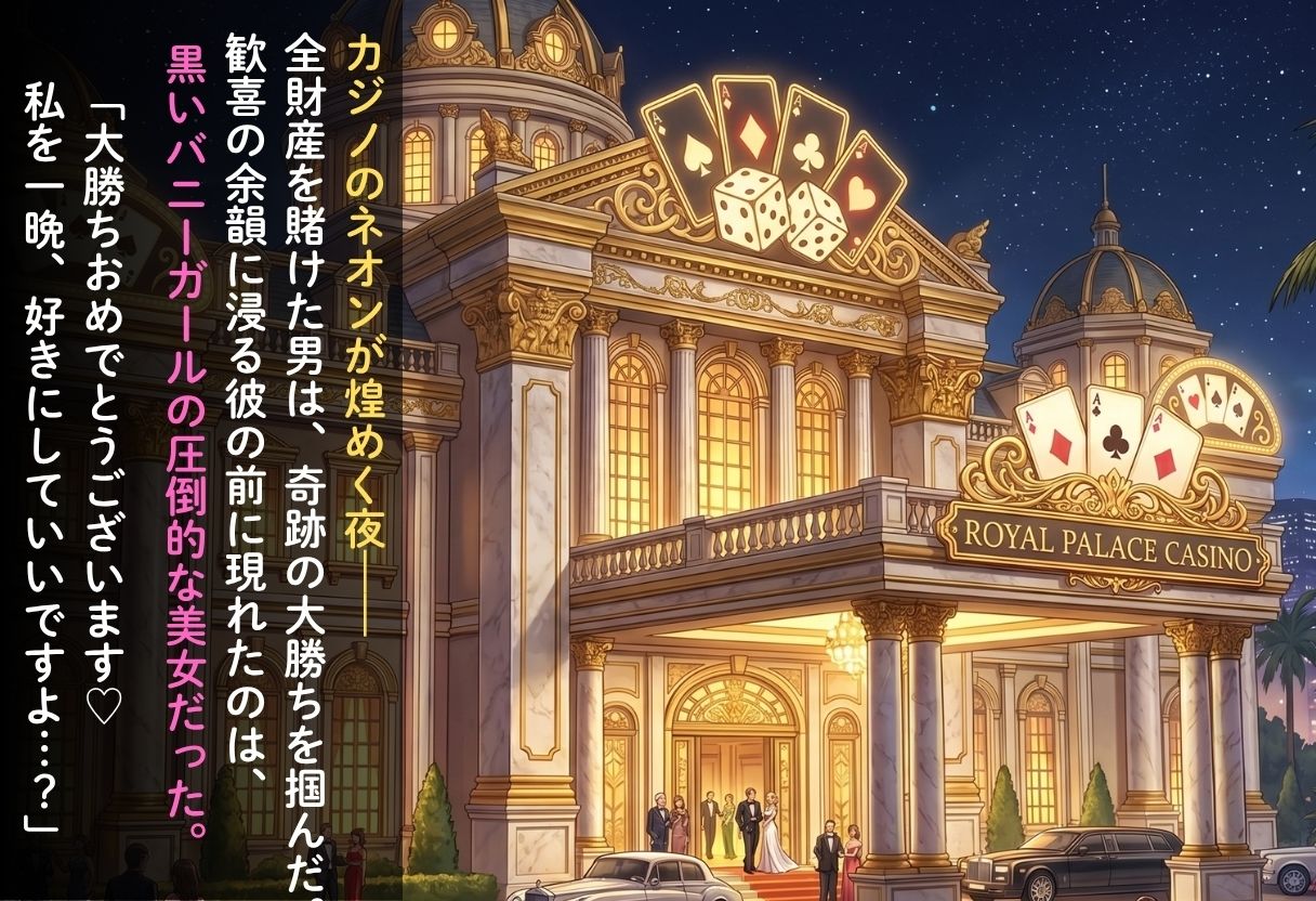 カジノで大勝利!VIP専用 バニーガールを朝までハメまくる話 To L〇VEる編 サンプル1