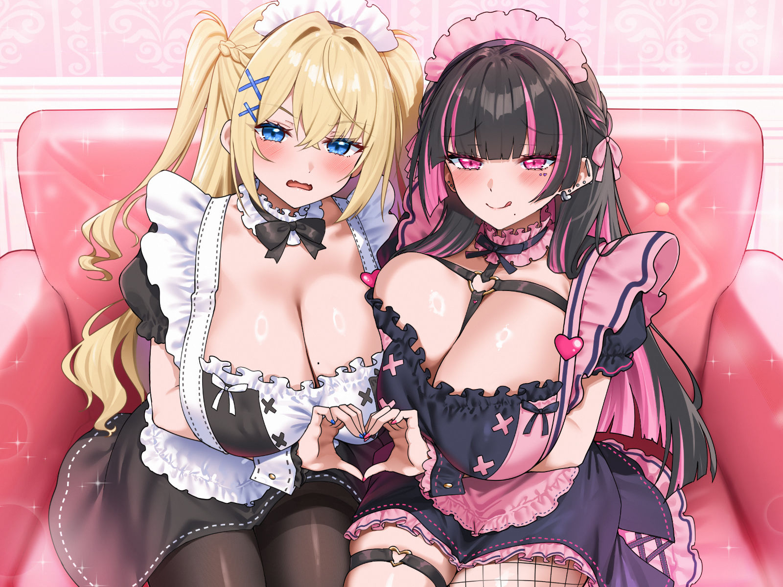 ガチ恋Wコンカフェ嬢と中出しおまんこ比べキャットファイト「めるのモノになりましょ?(はーと)」「推し変なんて絶対ダメ!」 サンプル4